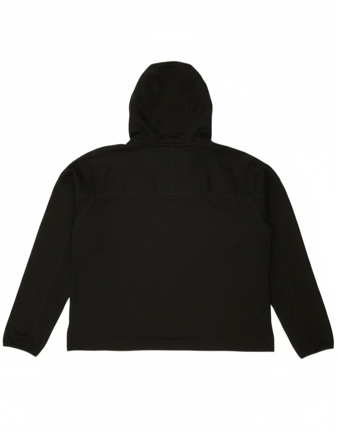 Nike Dame Running Crop Grafisk Hoodie Jumper UK 14 Medium Sort Polyester