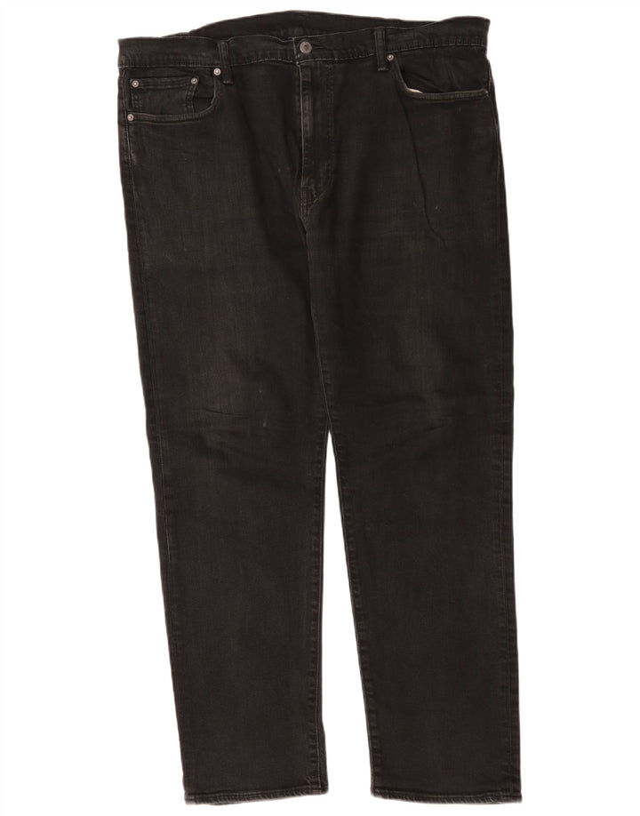 Levi's Straight Jeans til mænd W42 L31 sort bomuld