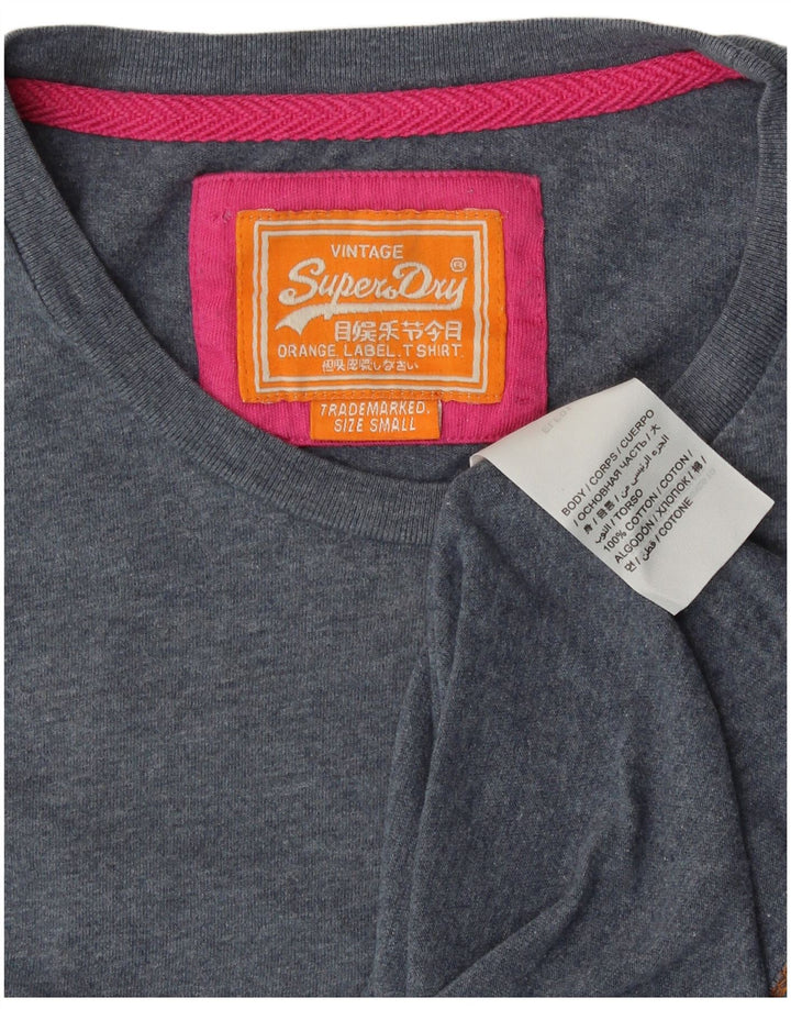 SUPERDRY T-shirt top til mænd, lille marineblå bomuld