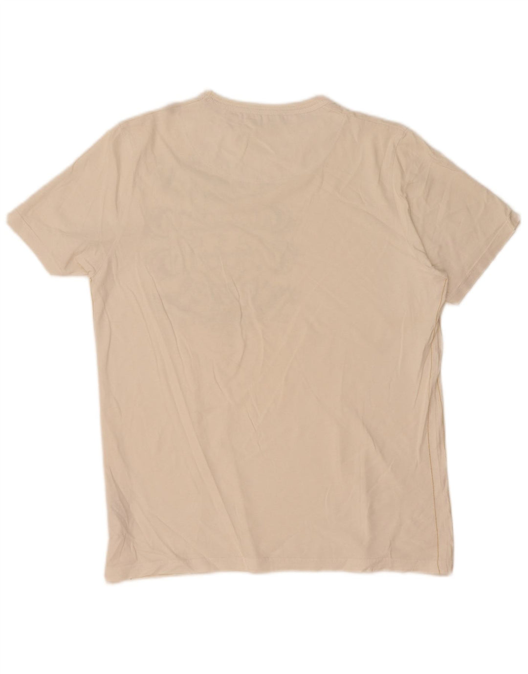 Ted Baker Herre grafisk T-shirt Top Størrelse 3 Medium Hvid Bomuld