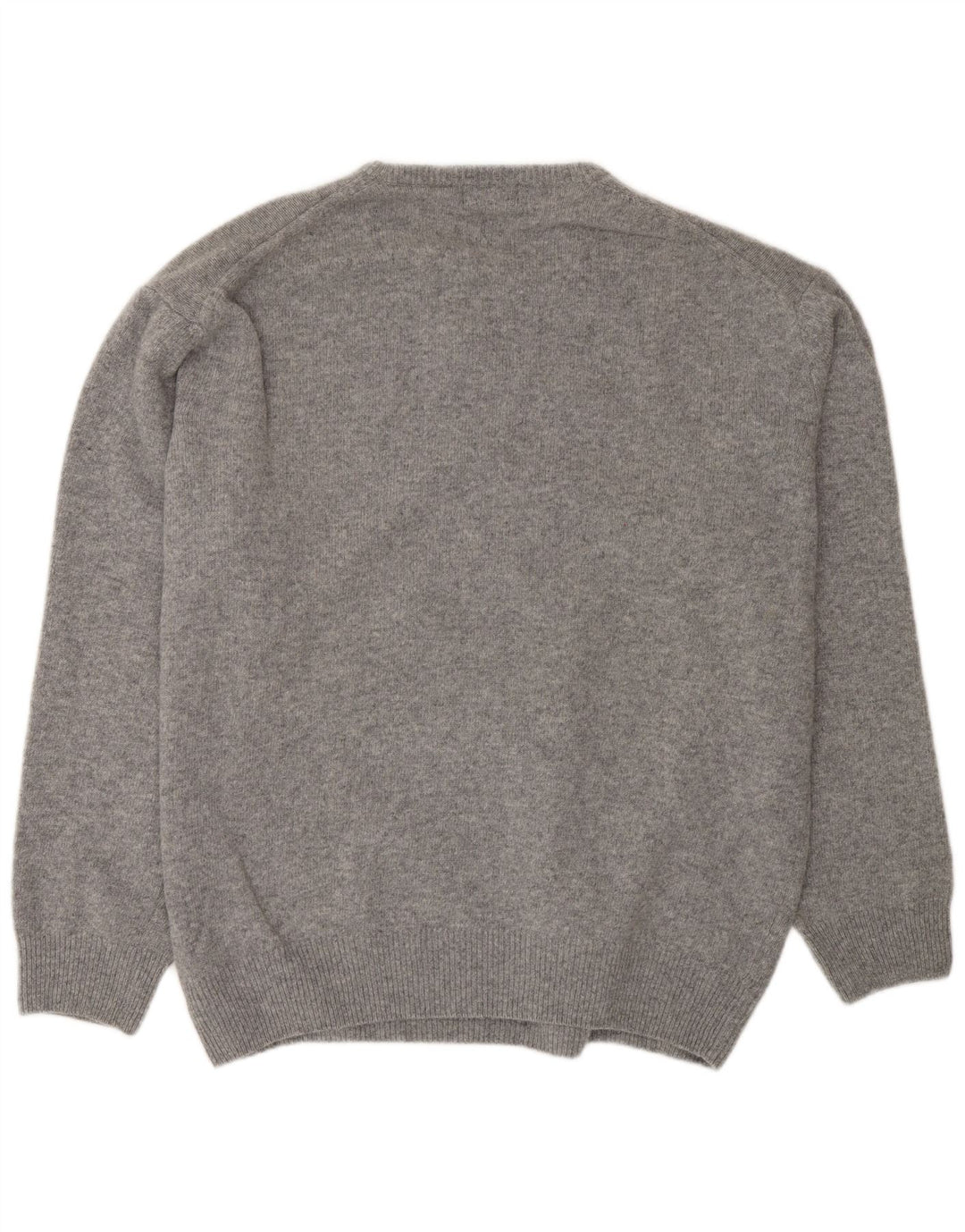 Kappa Herre V-hals sweater 3XL Grå Flecked Lammeuld
