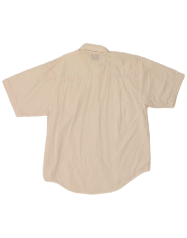 Vintage kortærmet skjorte til kvinder UK 14 Medium Pink