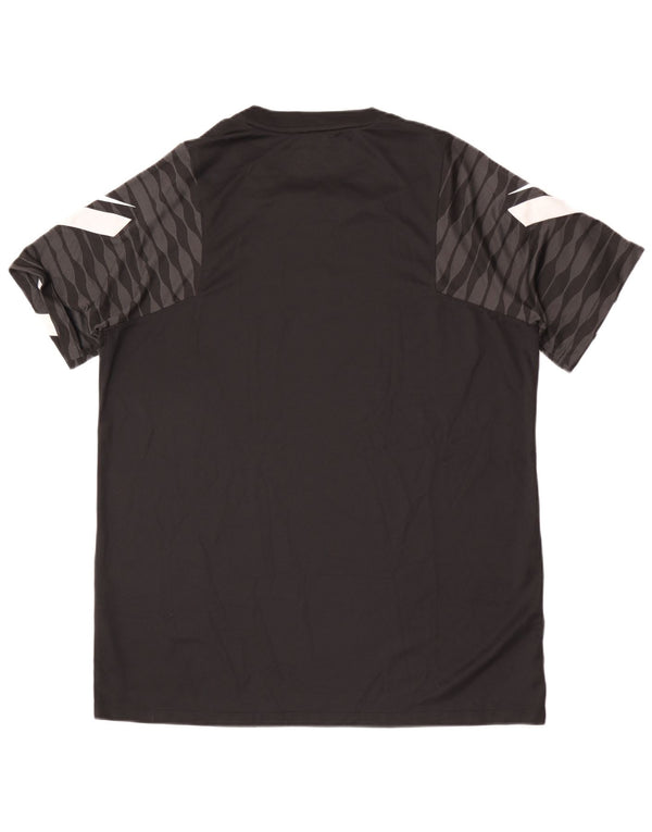 Nike Herre Dri Fit Slim Grafisk T-Shirt Top XL Sort Polyester