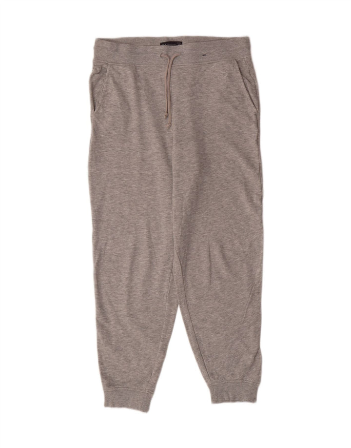 MARKS & SPENCER Womens Tracksuit Trousers Joggers UK 12 Medium Grey Cotton Vintage Marks & Spencer and Second-Hand Marks & Spencer from Messina Hembry 
