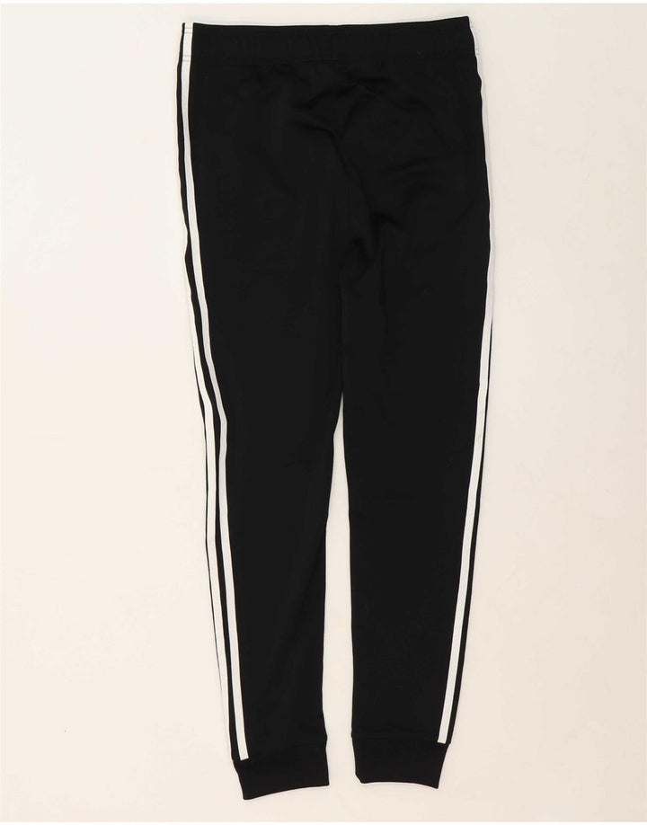 ADIDAS Boys Tracksuit Trousers Joggers 13-14 Years Black Polyester