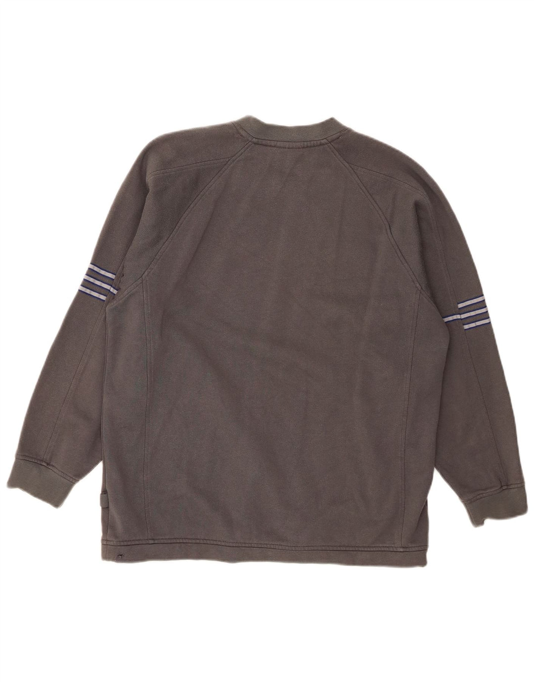 Adidas Boys Sweatshirt Jumper 15-16 år Gråstribet bomuld