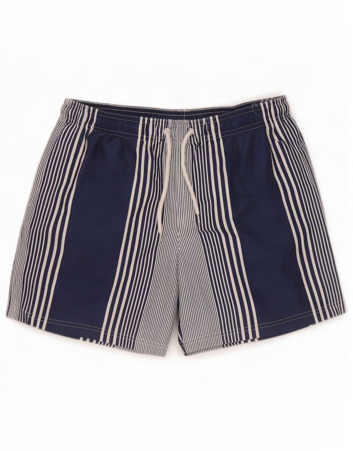 Marks & Spencer Badeshorts til mænd store marineblå stribet polyester