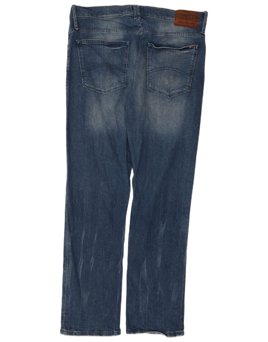 TOMMY HILFIGER Straight jeans til mænd W36 L32 blå bomuld