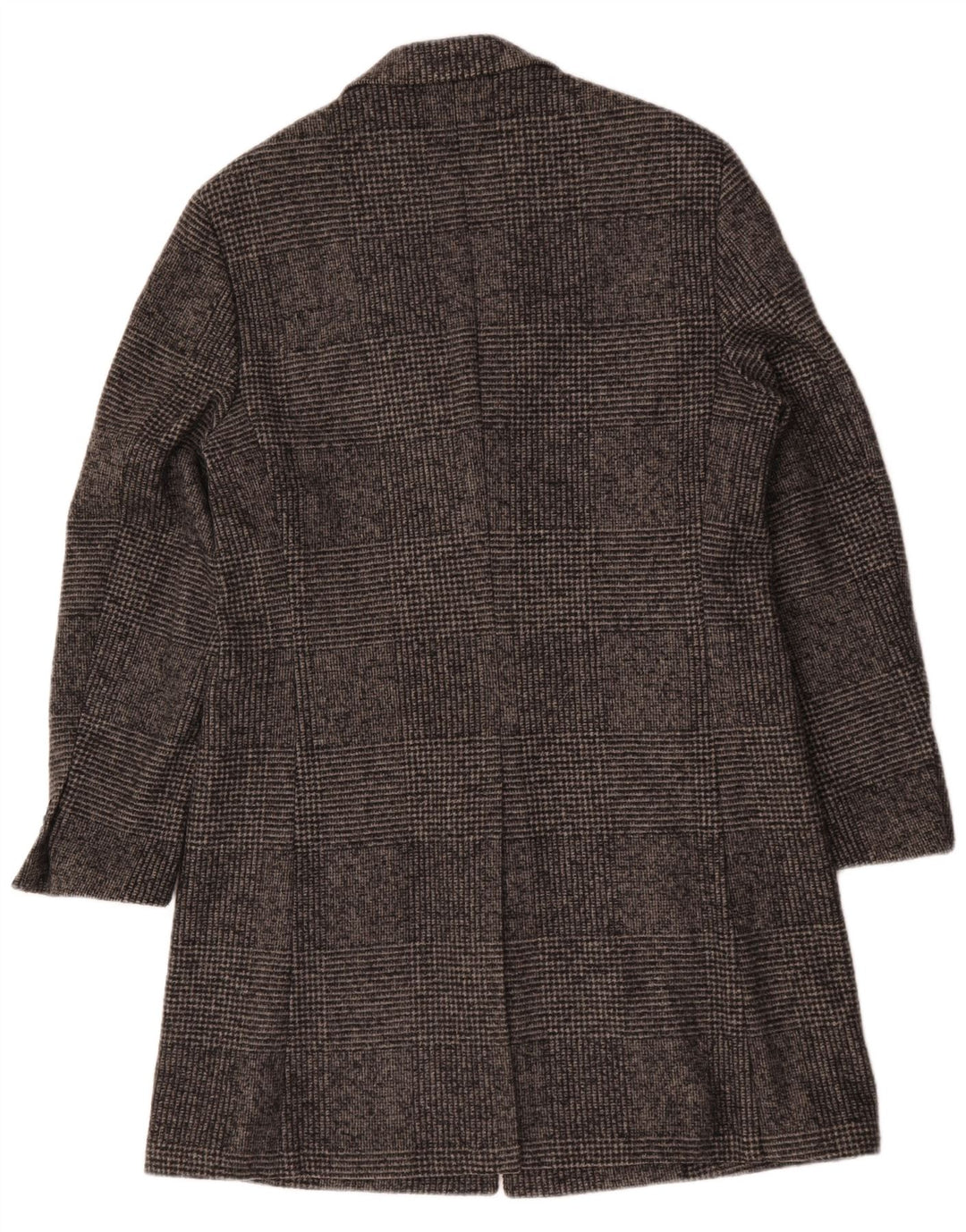 Paoloni Herre Overfrakke IT 52 XL Grå Houndstooth Virgin Wool