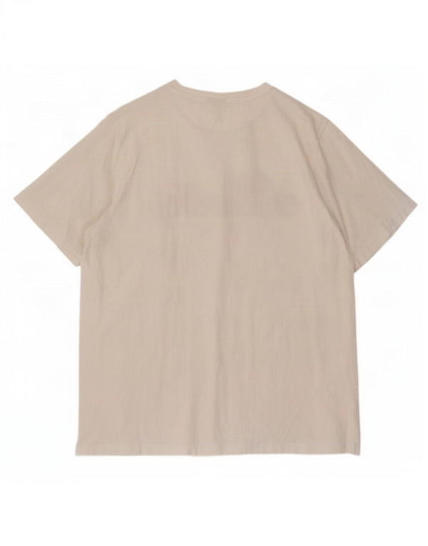 Ellesse Womens Grafisk T-Shirt Top UK 16 Large White