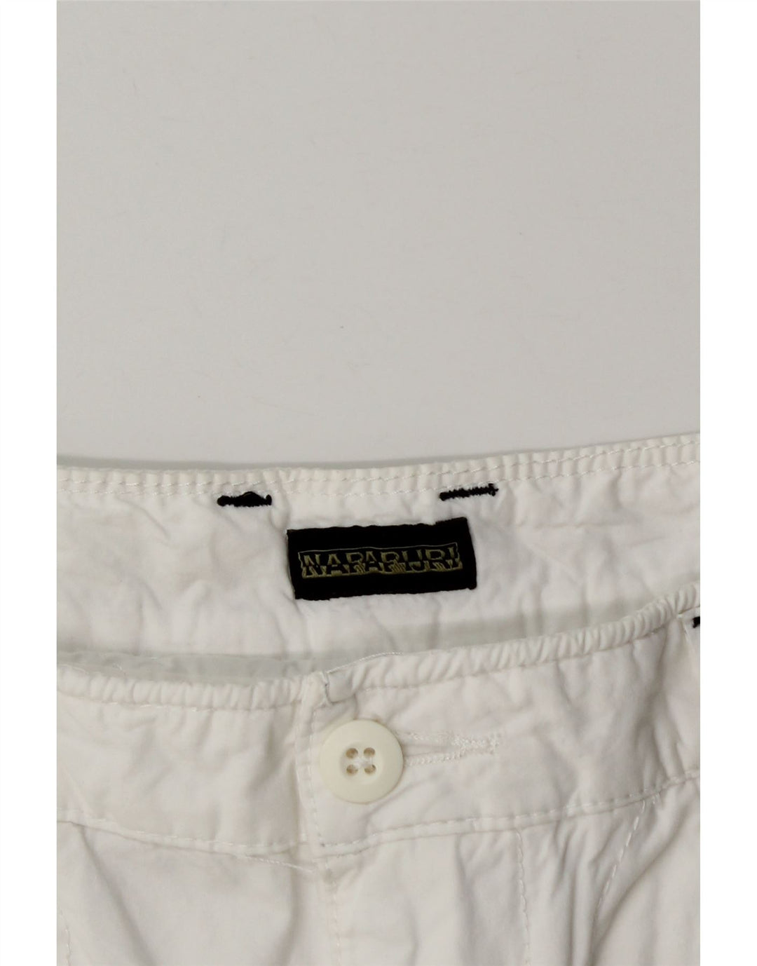 Napapijri Herre Graphic Cargo Shorts W30 Medium White