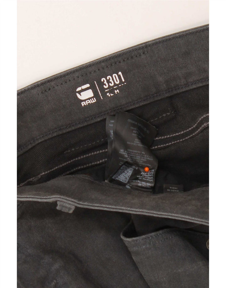 G-Star Herre 3301 Slim Jeans W40 L32 Grå Bomuld