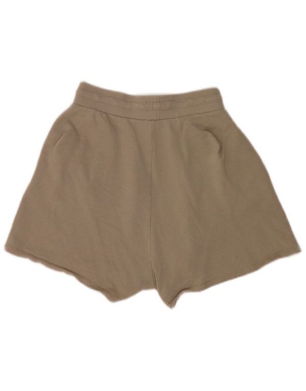 Zara Womens Chicago Relaxed Fit Sportshorts UK 14 Medium Beige Bomuld