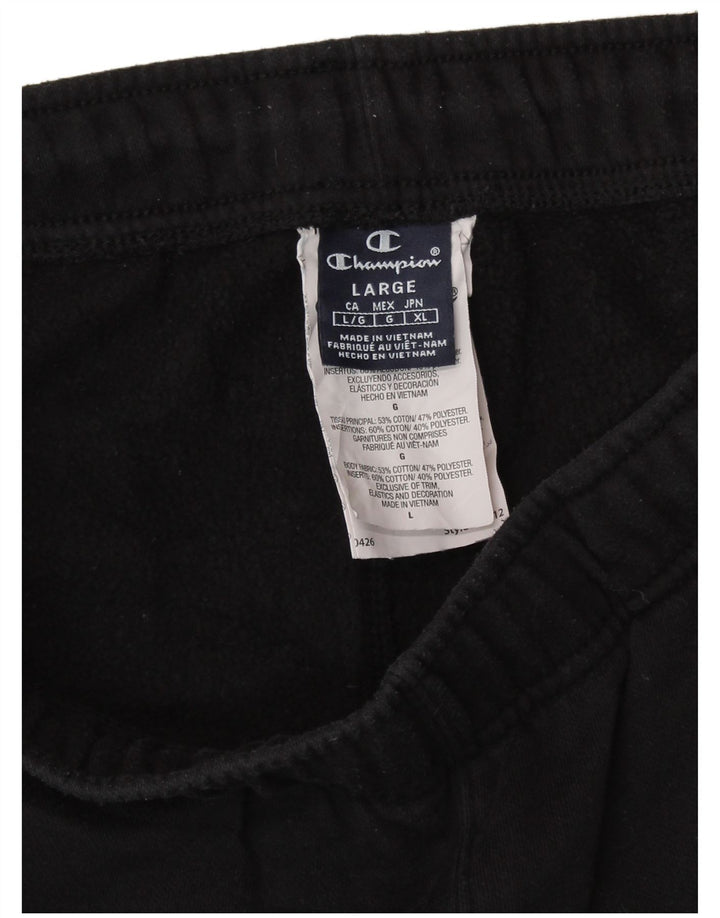 Champion Womens træningsdragt Bukser UK 16 Large Black Bomuld