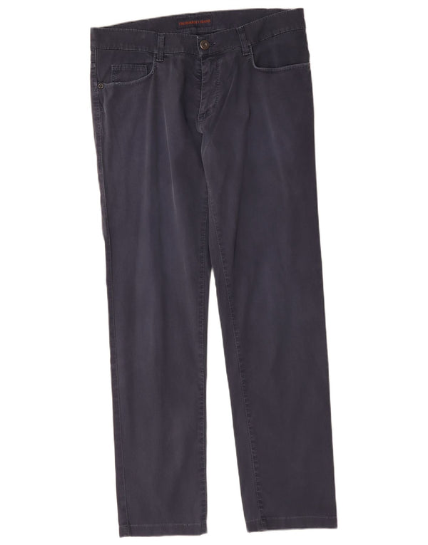 Trussardi Straight Casual Bukser til mænd W33 L31 Marineblå