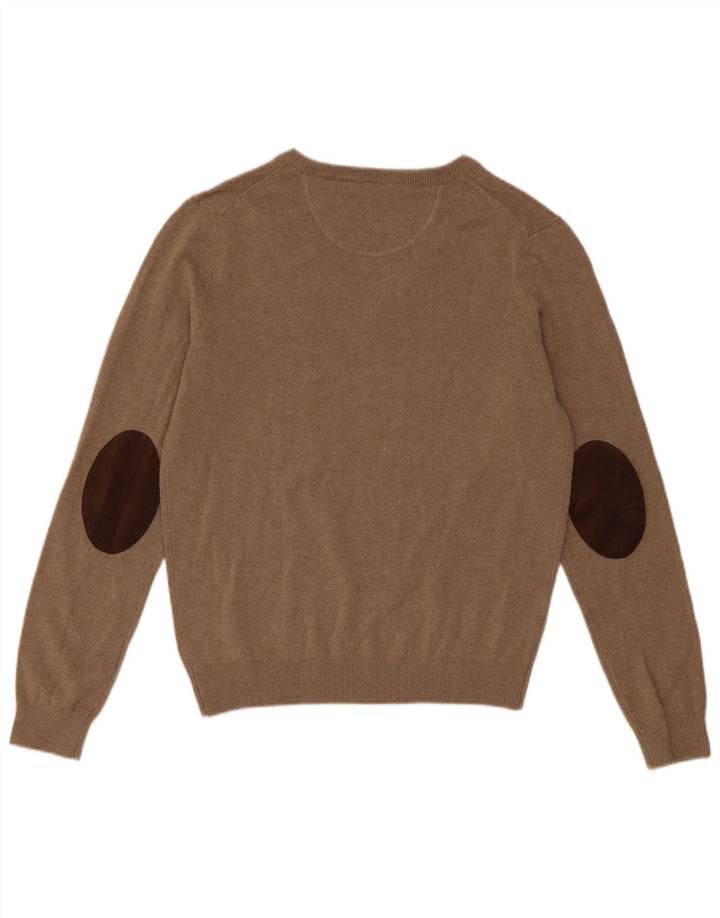 Boggi Herre V-hals sweater Small Beige Uld