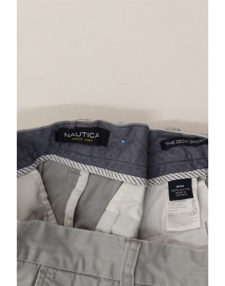 NAUTICA Mens Chino Shorts W31 Medium  Grey Cotton Vintage Nautica and Second-Hand Nautica from Messina Hembry 