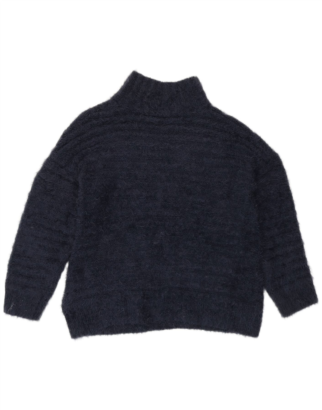 MARKS & SPENCER Dame Turtle Neck Sweater UK 14 Medium Navy Blue