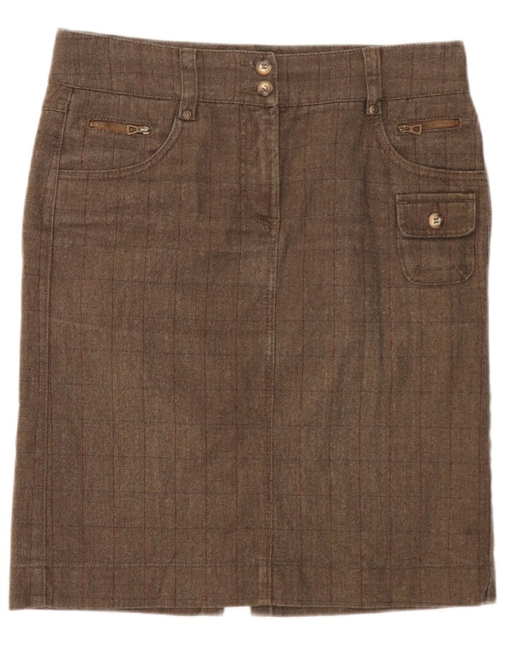 Marlboro Classics Dame Cargo Skirt EU 42 Large W32 Brown Sildeben