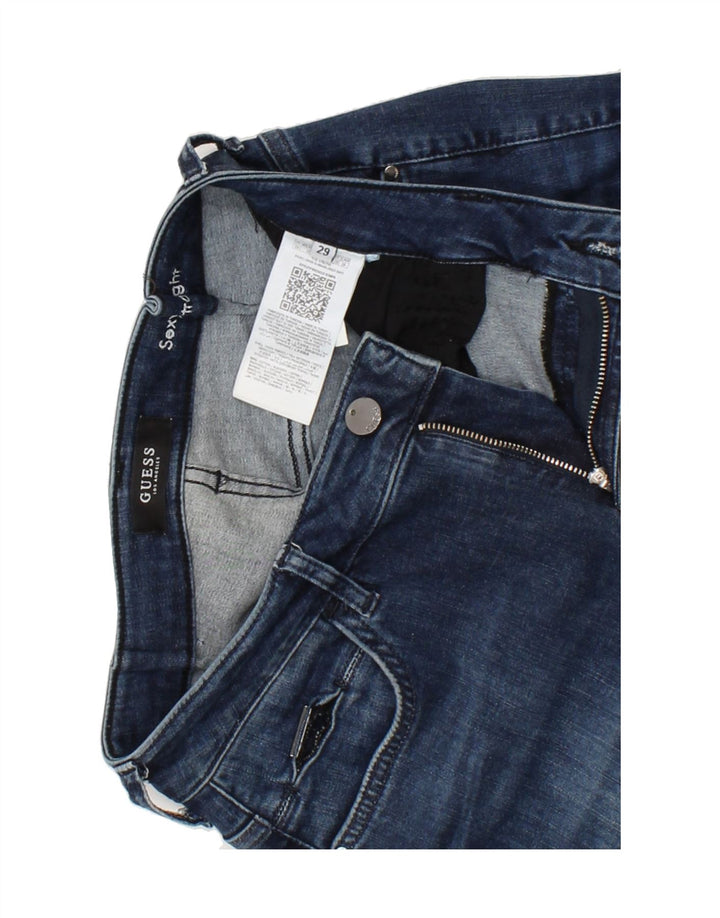 GUESS Womens Straight Jeans W29 L29  Blue Cotton Vintage Guess and Second-Hand Guess from Messina Hembry 