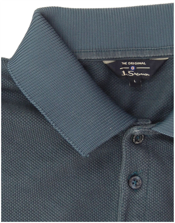 Ben Sherman herre poloskjorte stor blå bomuld