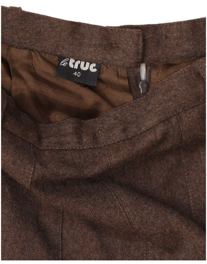 LE TRUC Womens High Waist Cullotes Shorts EU 40 Medium W27 Brun