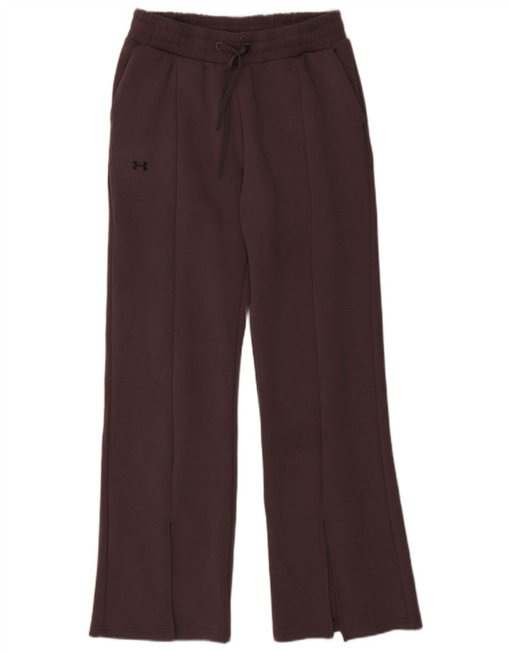 Under Armour Womens Wide Leg Træningsdragt Bukser UK 10 Small Brown Polyester