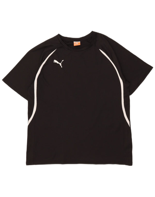 Puma Herre grafisk T-shirt Top Medium Sort Stribet Polyester