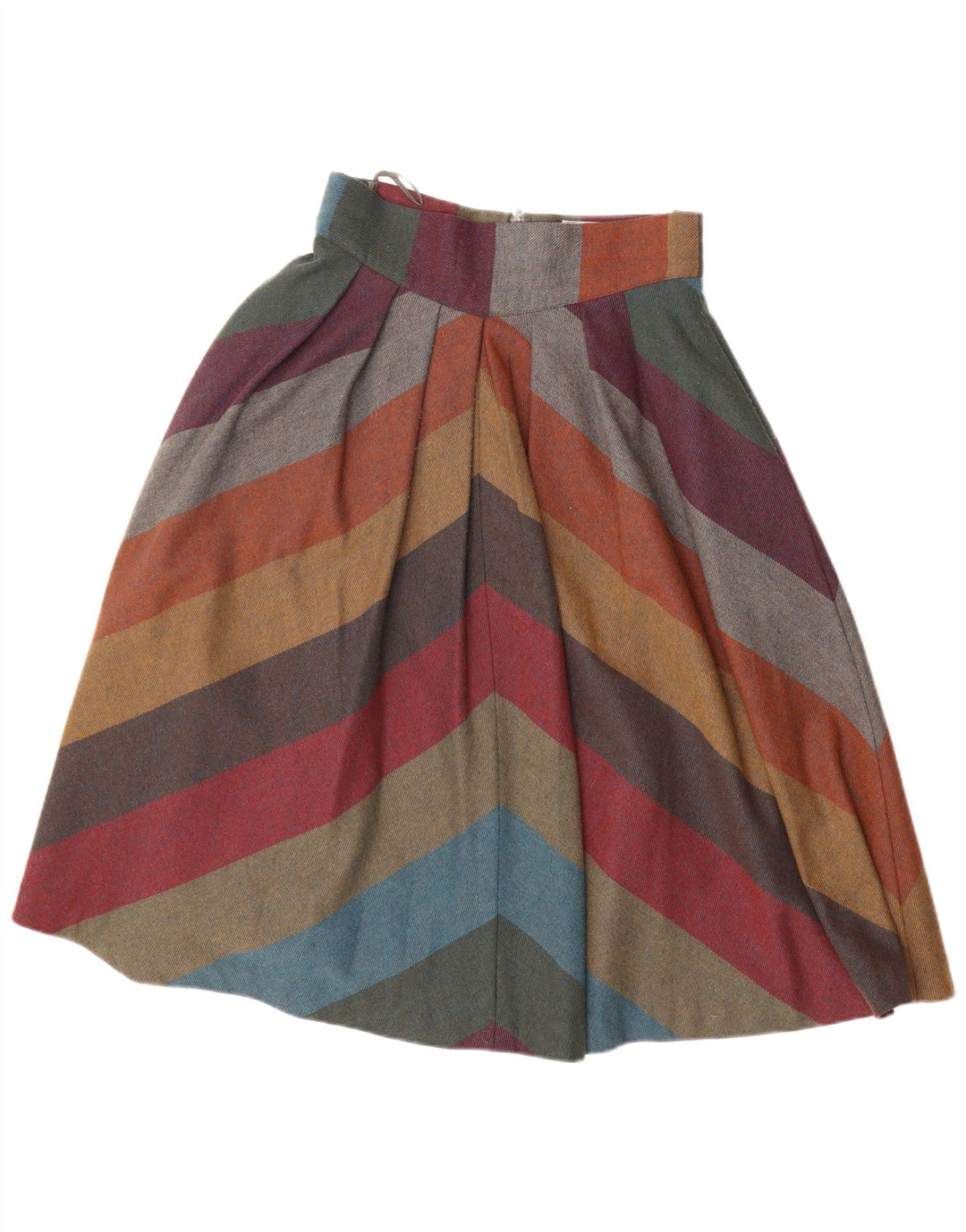 VINTAGE A-line nederdel til kvinder EU 40 Medium W30 Flerfarvet stribet