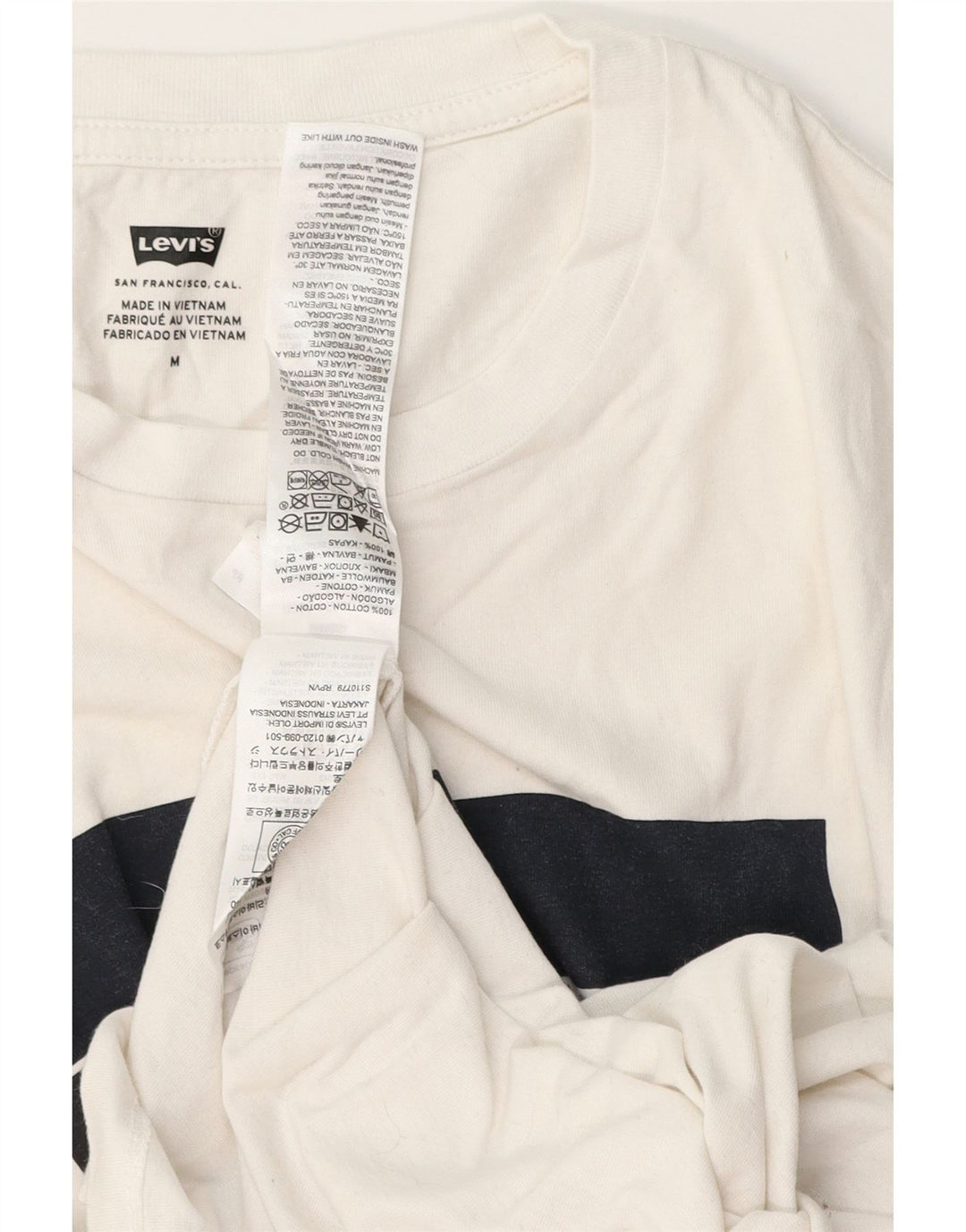 Levi's Herre grafisk T-shirt top mellem hvid bomuld