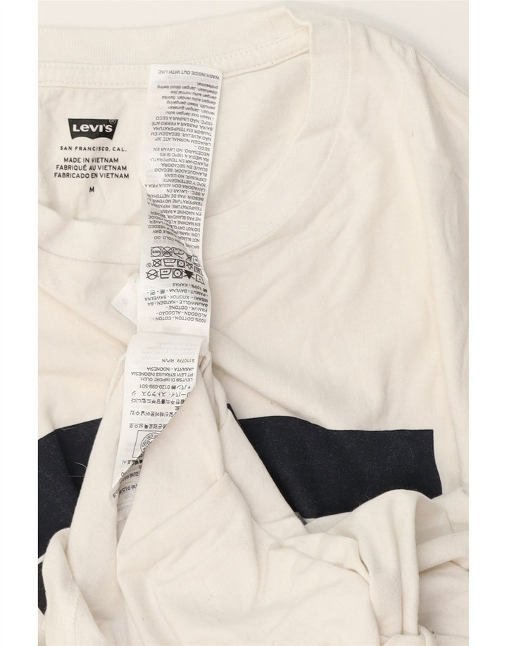 Levi's Herre grafisk T-shirt top mellem hvid bomuld