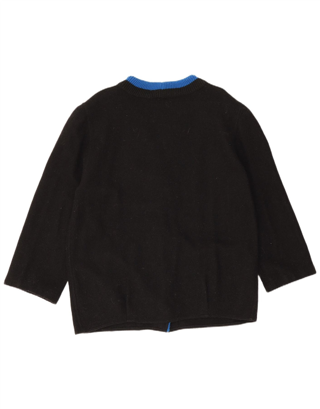 Easy Womens 3/4-ærmet cardigantrøje EU 44 XL Sort Uld