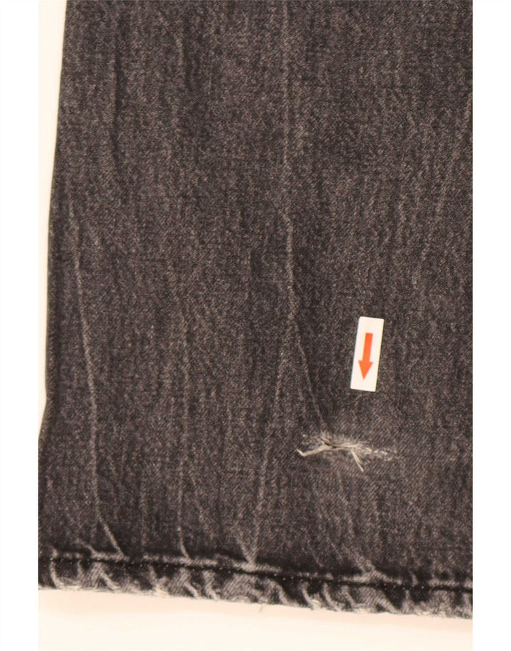 Zara Dame Straight Jeans EU 42 Large W32 L35 Grå Bomuld