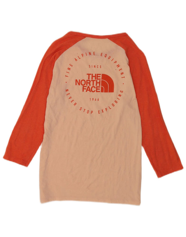 The North Face Womens Grafisk Top 3/4 ærme UK 12 Medium Pink Colourblock