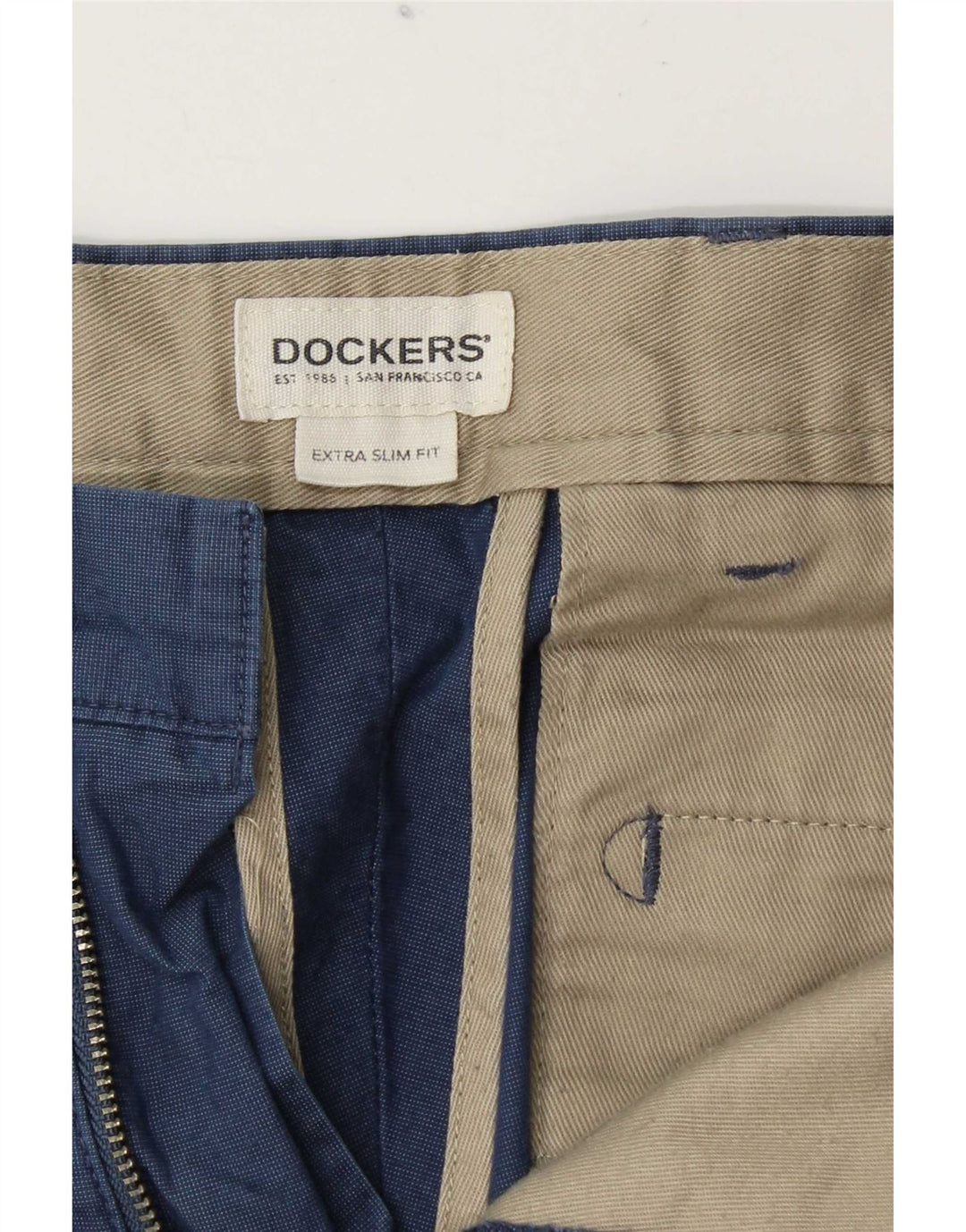Dockers Herre Extra Sim Fit Chinobukser W32 L29 Marineblå