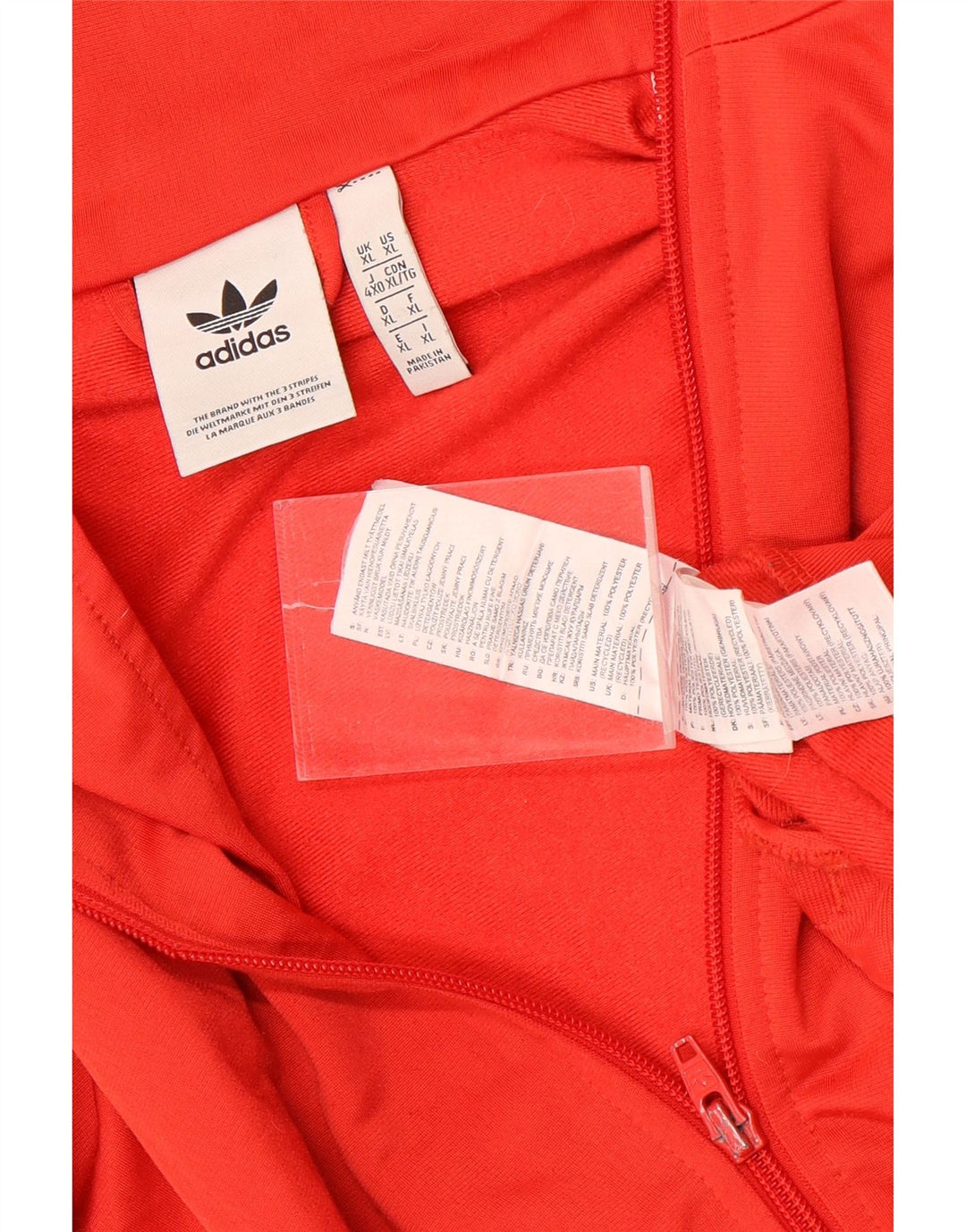 Adidas Træningsdragt til mænd Topjakke XL Rød Polyester