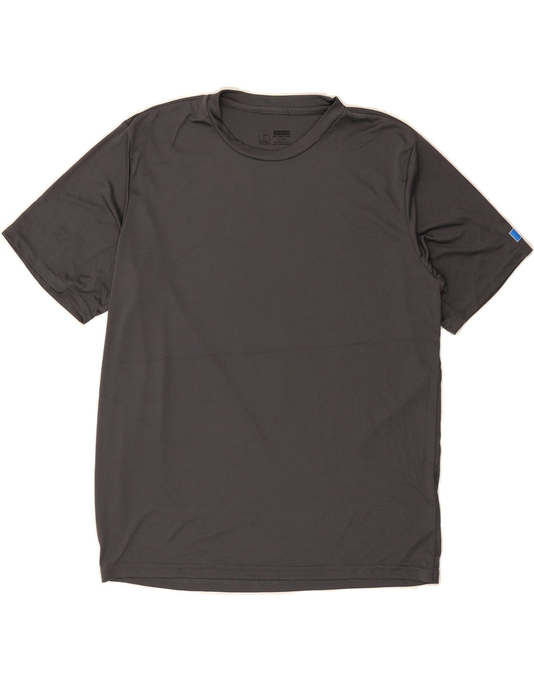 RUSSELL ATHLETIC Mens Dri-Power T-Shirt Top XL Grey Polyester Vintage Russell Athletic and Second-Hand Russell Athletic from Messina Hembry 