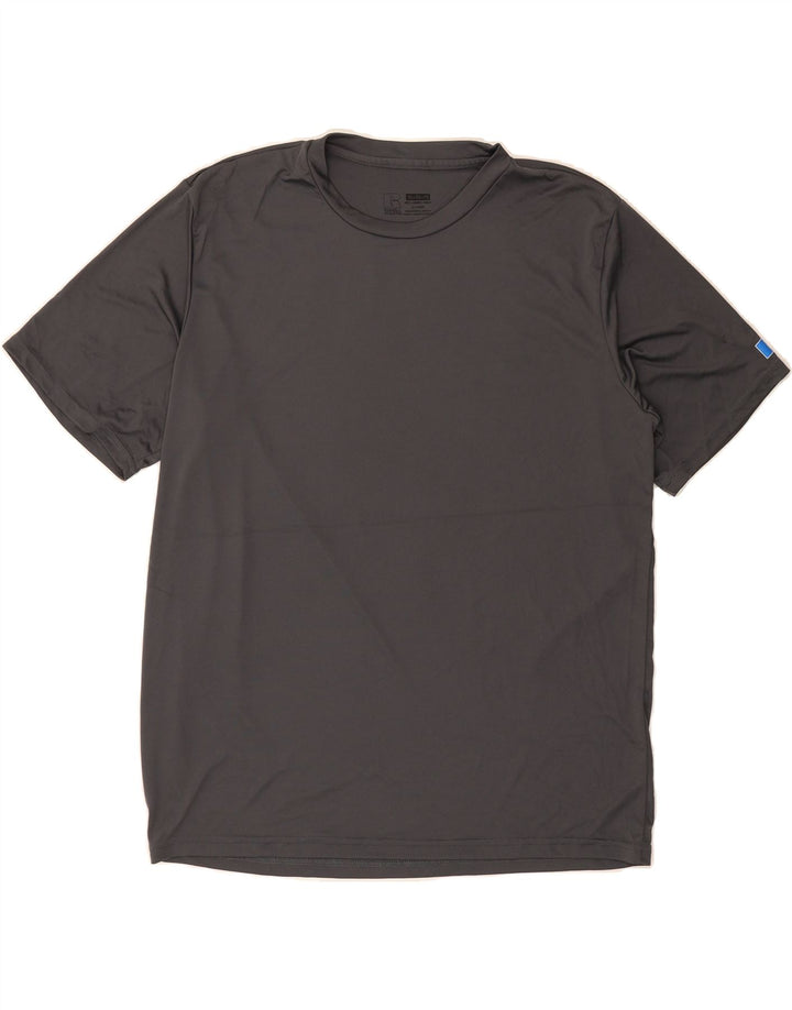 RUSSELL ATHLETIC Mens Dri-Power T-Shirt Top XL Grey Polyester Vintage Russell Athletic and Second-Hand Russell Athletic from Messina Hembry 