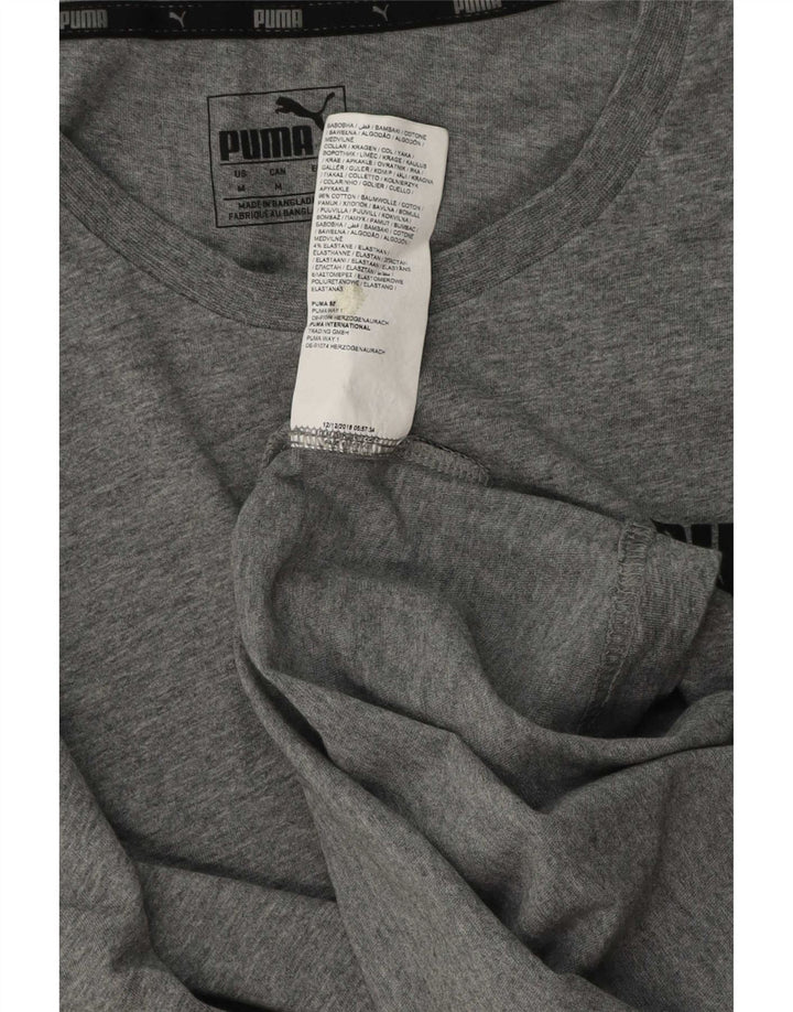 Puma herre T-shirt top mellemgrå bomuld