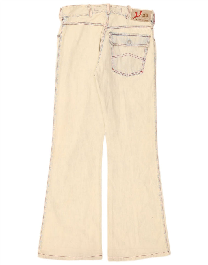 Armani Dame Flared Jeans W31 L31 Off White Bomuld