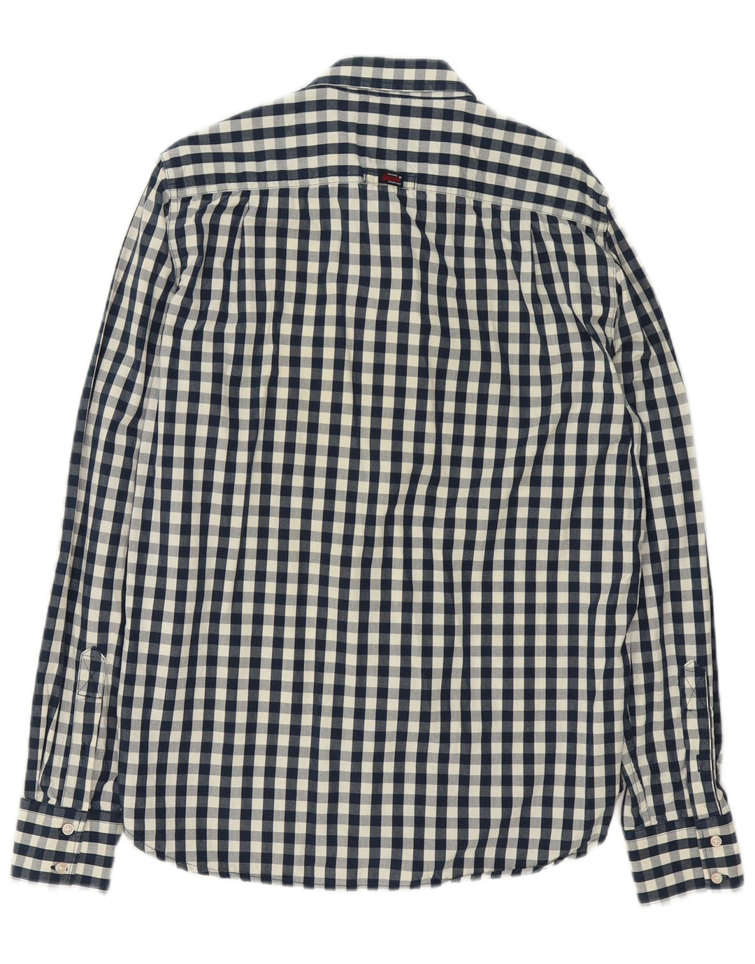 Superdry herreskjorte stor marineblå Gingham bomuld