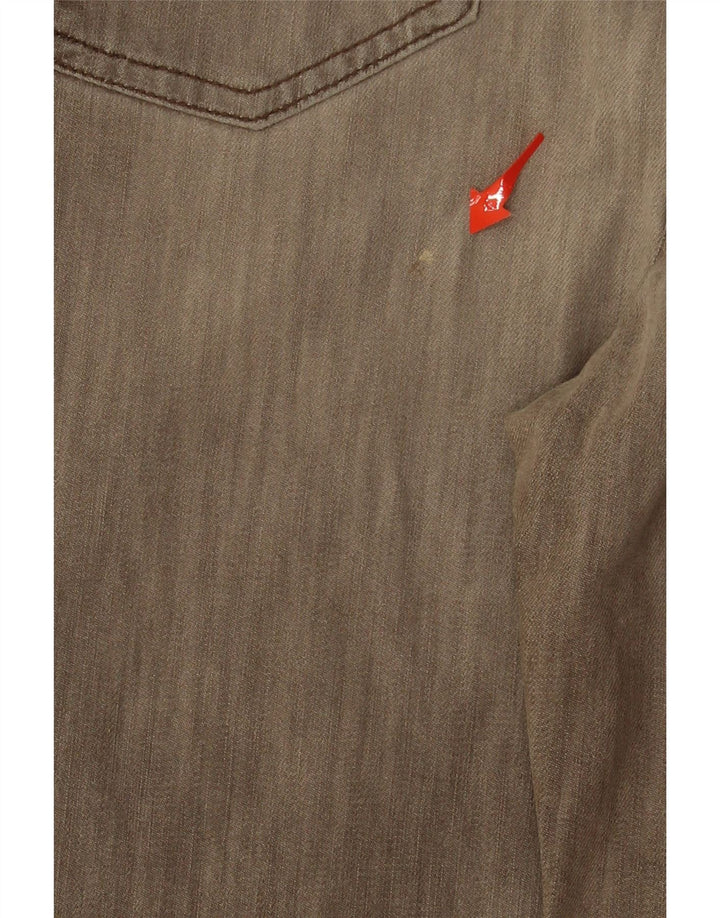 TRUSSARDI Womens Straight Jeans W32 L29 Brown Cotton Vintage Trussardi and Second-Hand Trussardi from Messina Hembry 