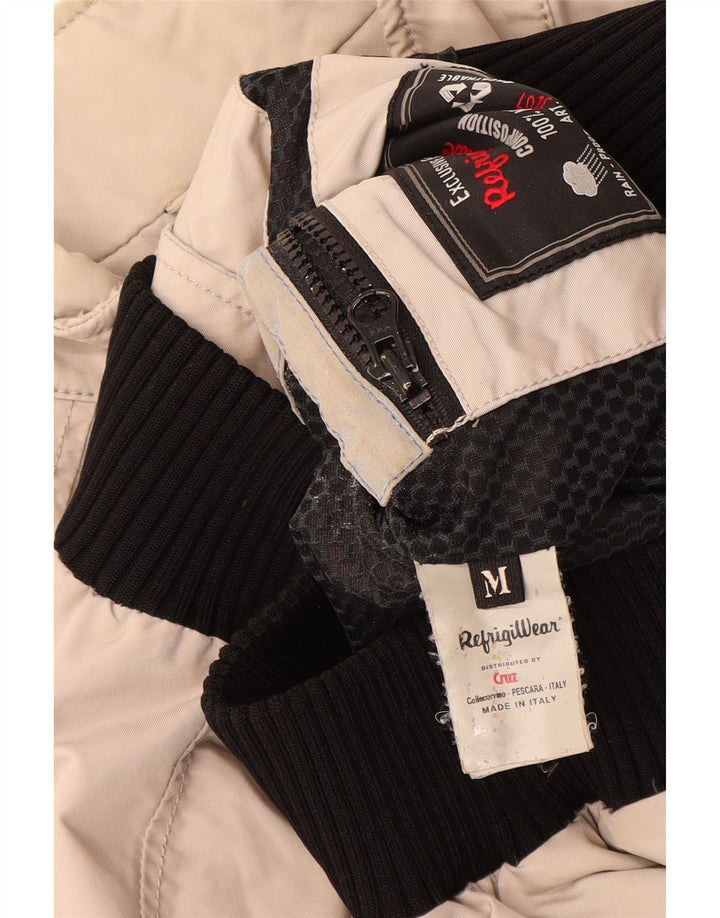 Refrigiwear Womens Cruz Bomber Jacket UK 14 Medium Beige Polyamid