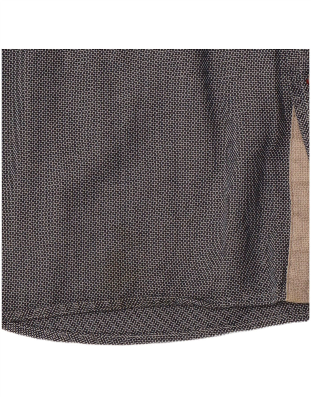 TOMMY HILFIGER Herre Regular Fit skjorte XL Grå plettet bomuld