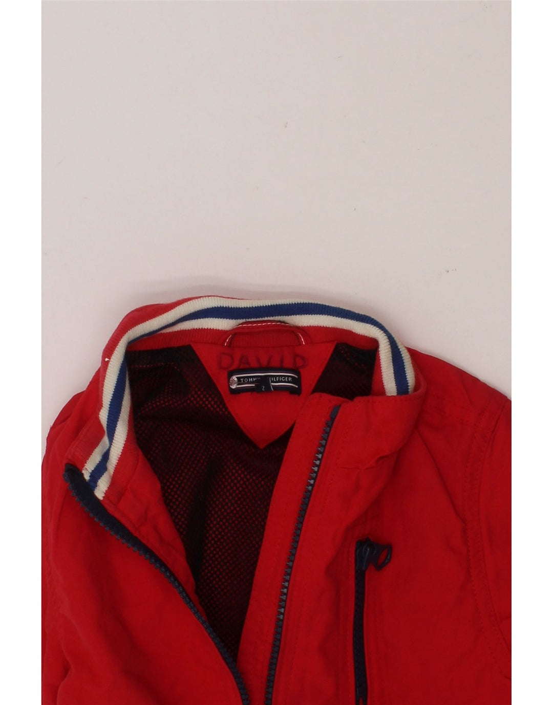 TOMMY HILFIGER Baby Boys Bomber Jacket 18-24 Months Red Nylon Vintage Tommy Hilfiger and Second-Hand Tommy Hilfiger from Messina Hembry 