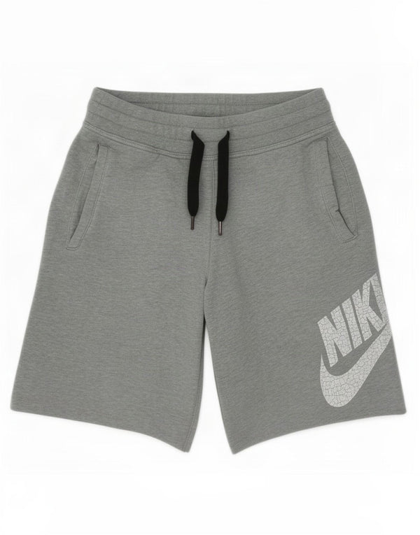 Nike grafiske sportsshorts til mænd, små grå bomuld