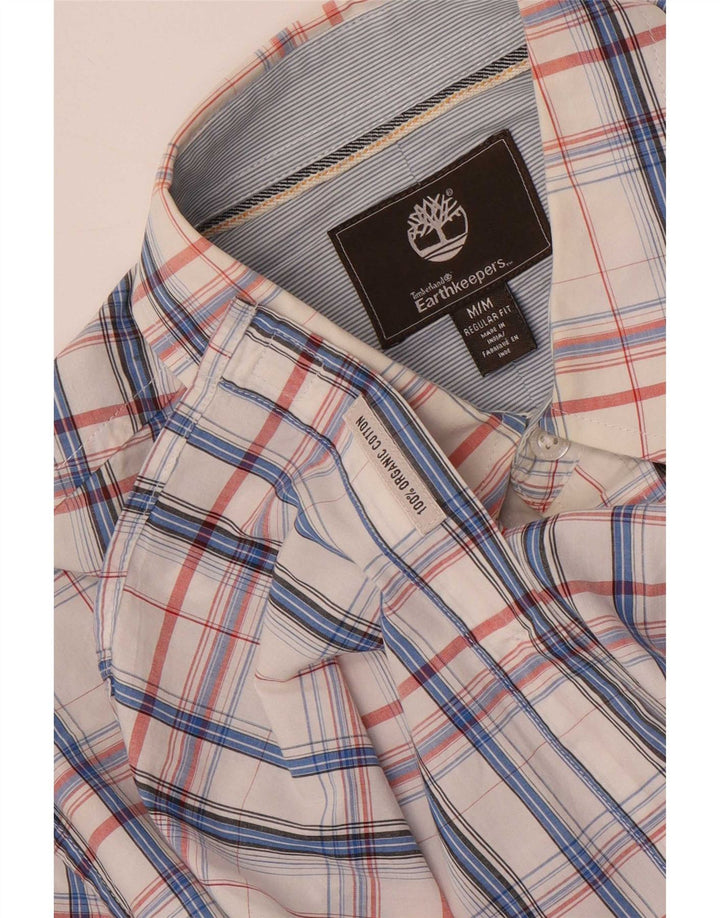 Timberland Herre Regular Fit skjorte Medium hvid ternet bomuld