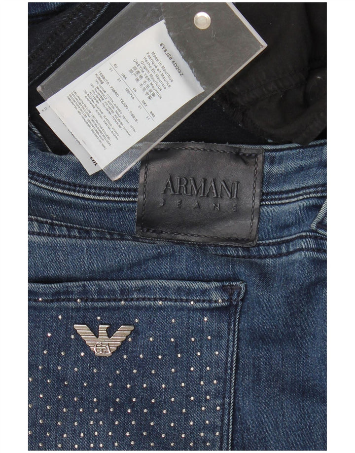 Armani Dame Skinny Jeans W31 L32 Blå Bomuld