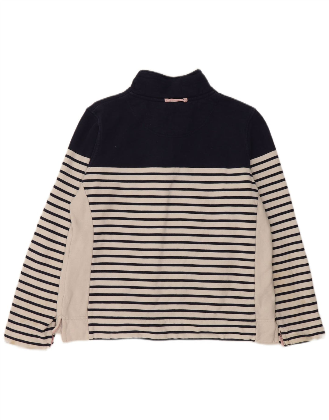 Besætningstøj Dame Sweatshirt Jumper UK 12 Mellem marineblå stribet