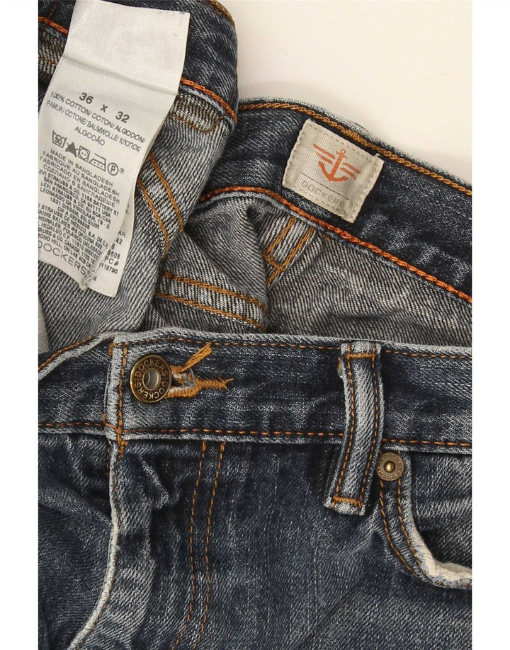 Dockers Denim Shorts til mænd store W36 marineblå bomuld